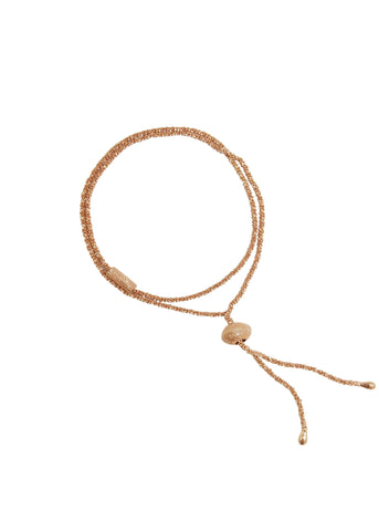 Janelle Khouri  |  Sparkle Wrap Bracelet, Rose Gold