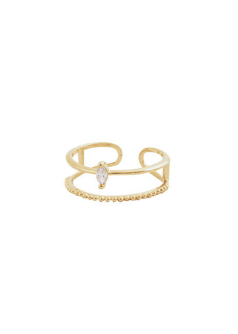 Lover's Tempo  |  Marquise Ring, Gold or Silver