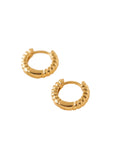 Lover's Tempo Twist Demi Fine Huggie Earrings