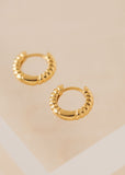 Lover's Tempo Twist Demi Fine Huggie Earrings