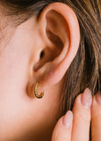 Lover's Tempo Twist Demi Fine Huggie Earrings