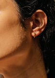 Lover's Tempo Twist Demi Fine Huggie Earrings