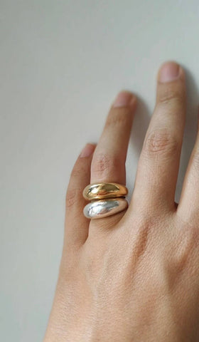 HoopLa Style  | Dome Ring - Gold