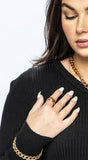 HoopLa Style  | Dome Ring - Gold