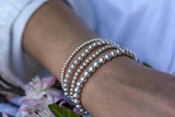 HoopLa Style  | Beaded Bracelets - Silver