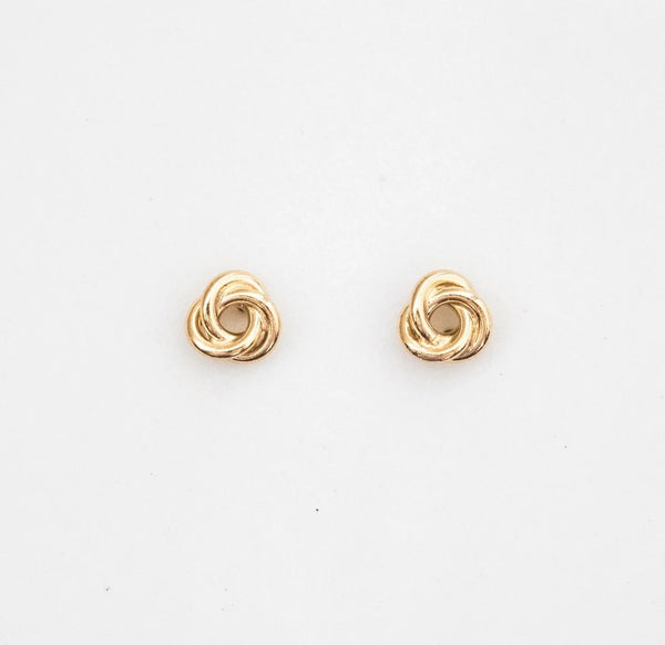 Petite Gold  |  Knot Studs