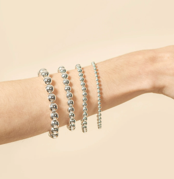 HoopLa Style  | Beaded Bracelets - Silver