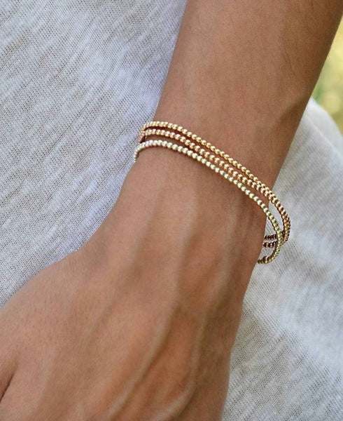 HoopLa Style  | Beaded Bracelets - Gold