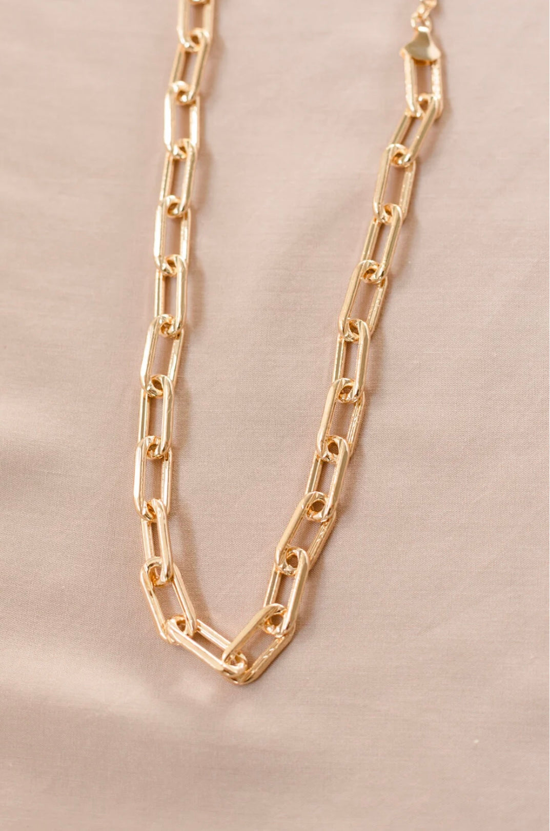 Lavender & Grace  |  Charlie Paperclip Chain, Gold