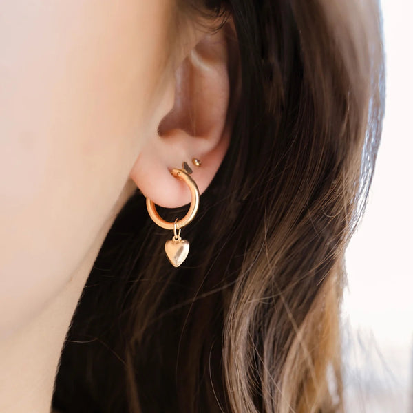 Petite Gold  |  Amor Amor Hoops