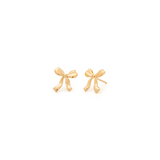 Leah Alexandra  |  Bow Petite Earrings - Gold or Silver