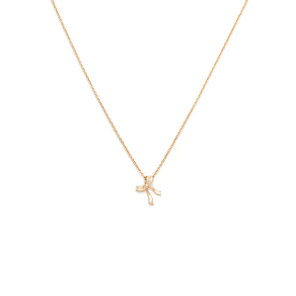 Leah Alexandra  |  Bow Necklace - Gold or Silver