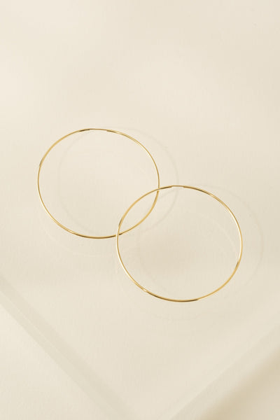 Lover's Tempo  |  Gold-Filled Infinity Hoop Earrings