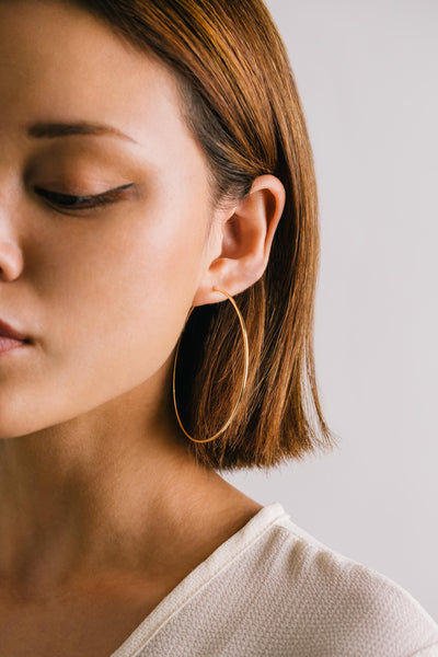 Lover's Tempo  |  Gold-Filled Infinity Hoop Earrings