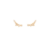 Leah Alexandra  |  Mini Wing Ear Climber, Moonstone