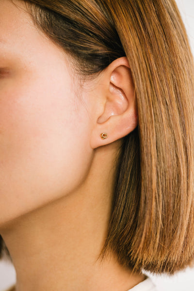 Lover's Tempo  |  Knot Gold-Filled Stud Earrings