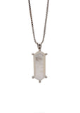 Sarah Mulder  |  Lang Necklace, Faceted Pearl Silver