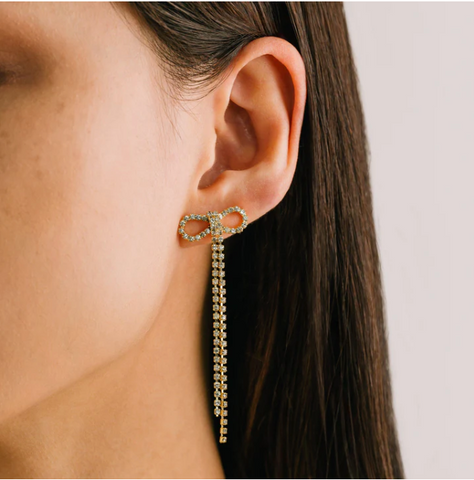 Lover's Tempo  |  Luxe Bow Earrings - Gold or Silver