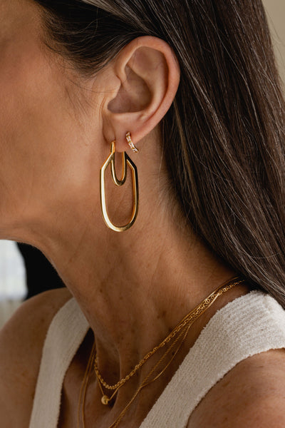 Sarah Mulder  |  Grace Demi Hoops, Gold or Silver