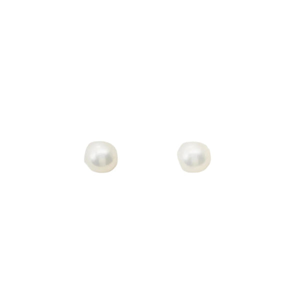 Petite Gold  |  Pearl Studs