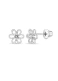 In Season  |  Spring Cubic Zirconia Flower Earrings