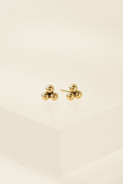 Lover's Tempo  |  Trio Gold-Filled Stud Earrings