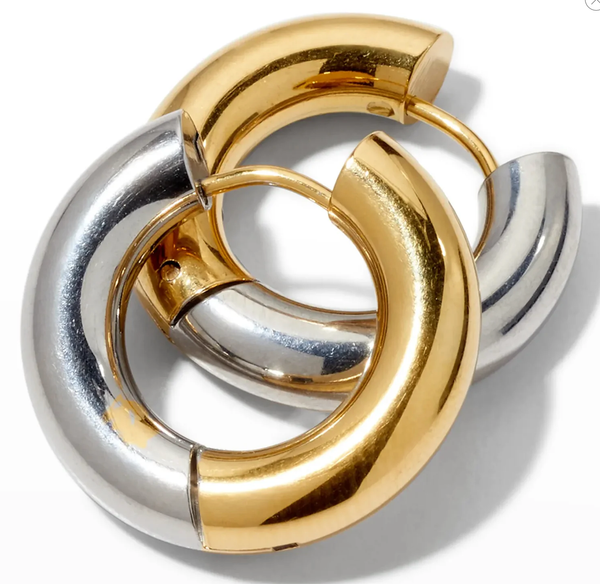 HoopLa Style  | Undecided Two-Tone Earring