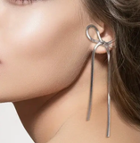 HoopLa Style  |  Bow Chain Earrings