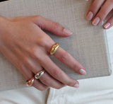 HoopLa Style  | Dome Ring - Gold