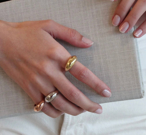 HoopLa Style  | Dome Ring - Gold