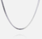 HoopLa Style  | Herringbone Necklace - Silver