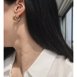 HoopLa Style  | Undecided Two-Tone Earring