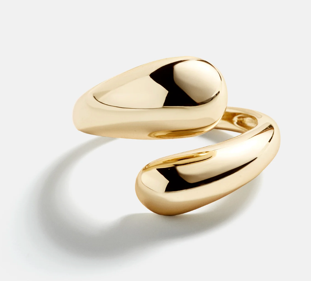 HoopLa Style  | Modern Crossover Ring (Gold or Silver)