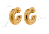 HoopLa Style  | Puffy Thea Hoops - Gold or Silver