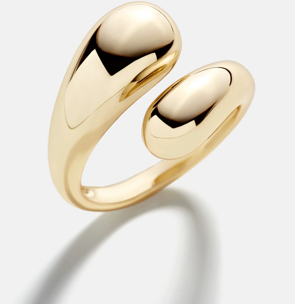 HoopLa Style  | Modern Crossover Ring (Gold or Silver)