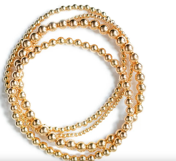 HoopLa Style  | Beaded Bracelets - Gold