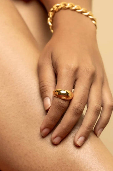 HoopLa Style  | Dome Ring - Gold