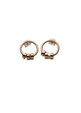 Strut |  Comfort Collection - Beaded Circle Stud Earrings - Gold