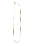 Delicate Gold Fill Bead Chain Necklace Abacus Row Gliese Necklace 