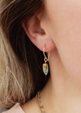 Pretty Casual Gold Gemstone Drop Earrings Handmade Jewelry Canada