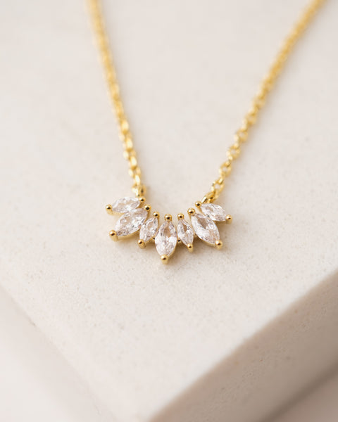 Lover's Tempo  |  Crown Necklace, Clear