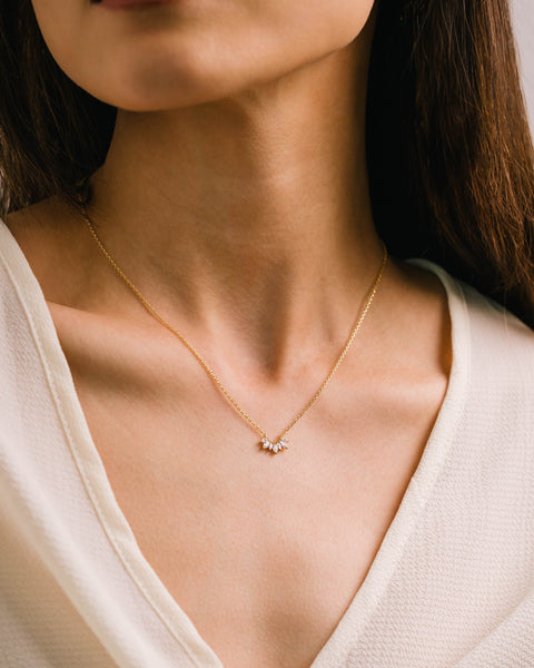 Lover's Tempo  |  Crown Necklace, Clear