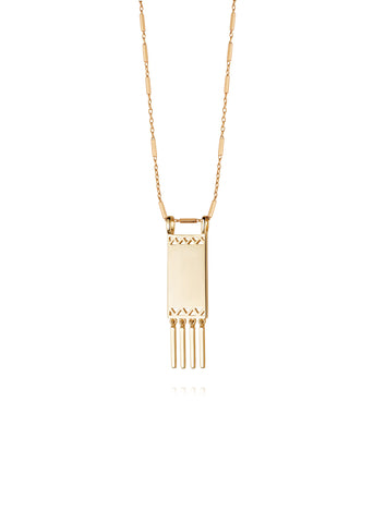 Daisy London  |  Artisan Tapestry Necklace, Gold - SOLD OUT