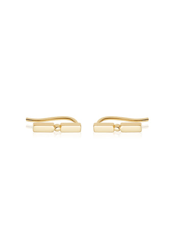 Daisy London  |  Stacked Crawler Earrings, Gold