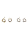 Lover's Tempo  |  Halo Mini Stud Earrings, Gold or Silver