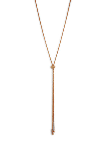 Janelle Khouri  |  Sparkle Two Way Necklace, Rose Gold