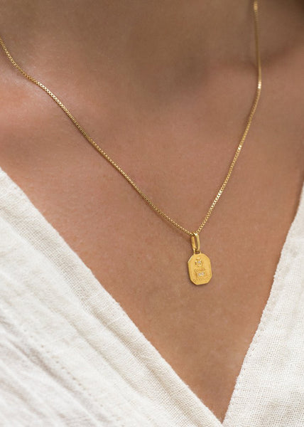 Leah Alexandra  |  Love Token Necklace, Gold