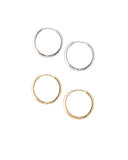 Lover's Tempo Bea 20mm Hoops Silver or Gold Canada