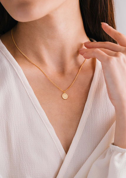 Lover's Tempo  |  Cheers to You Pave Circle Necklace