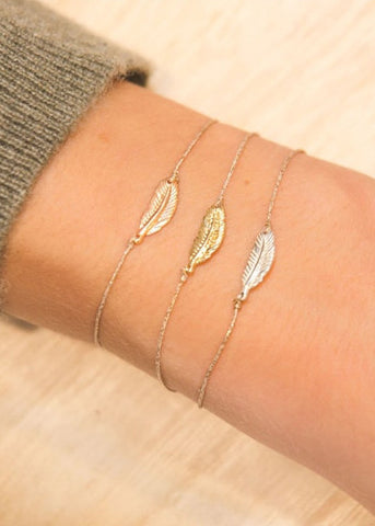 Sophie Deschamps  |  Plume Bracelet, Gold, Silver or Rose Gold - SOLD OUT